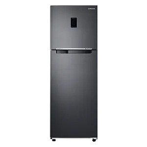 Samsung 322 L Convertible 5in1 Double Door Refrigerator RT37C4523B1 Black Matt