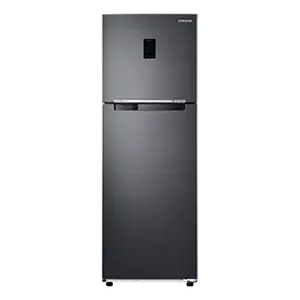 Samsung 322 L Convertible 5in1 Double Door Refrigerator RT37C4523BX Luxe Black