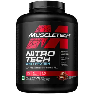 MuscleTech NitroTech Whey Protein, 2 kg (4.4 lb), Milk Chocolate - India