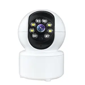 UBERSWEET WiFi IP Light Mini Home Surveillance Security 360 Degree Panoramic Camera-32GB