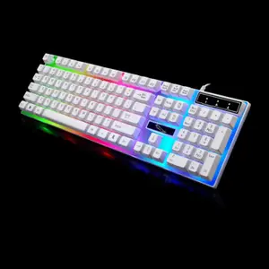 Negaor CK104 Mechanical Gaming Keyboard Wired USB Colorful LED Backlight Gaming Keyboard