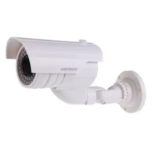 VAZRAAVIP Realistic Look Dummy Security CCTV Bullet Camera with LED Light Indication