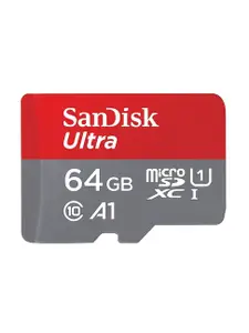 SanDisk SDSQUA4-064G-GN6MN 64GB Ultra microSD Memory Card (Red/Grey) price in India.