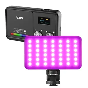 TOMTOP VRIG FD140 Portable RGB Fill Light On-camera LED Video Light Photography Light Panel