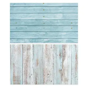 TOMTOP 21 x 33 Inch/ 53cm x 83cm Double Sided Photography Background Paper Wood Grain Photography Background for Product Food Photography Life Photo