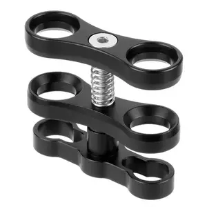 TOMTOP 1 Inch Ball Clamp Aluminum Alloy for Underwater Light Arm Tray Scuba Diving Photography Camera Mounting