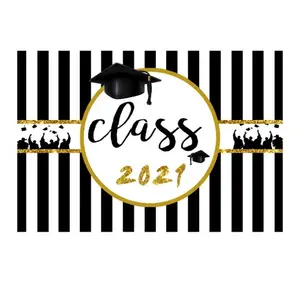 TOMTOP 2.1x1.5m / 7x5ft Vinyl Class Graduation Prom Photography Backdrop Background