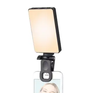 TOMTOP Pocket Clip-on LED Video Light Computer Tablet Mobile Phone Video Conference Light
