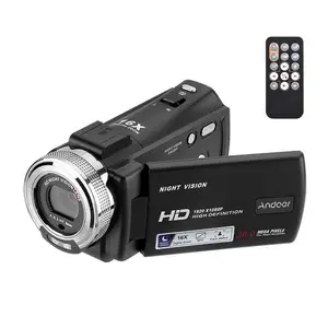 TOMTOP Andoer V12 1080P Full HD 16X Digital Zoom Recording Video Camera