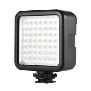 TOMTOP Andoer W49 Mini Interlock Camera LED Panel Light Dimmable Camcorder Video Lighting