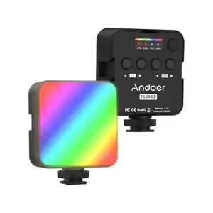 TOMTOP ANDOER T64RGB Pocket Led Light Mini Video Lamp RGB Photography Light