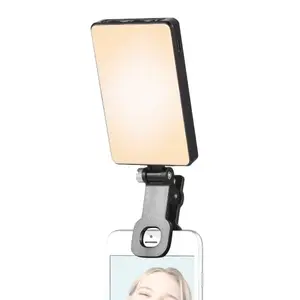 TOMTOP Andoer Pocket LED Video Light with Screen Clip Computer Tablet Mobile Phone Video Conference Light Clip-on Fill Light