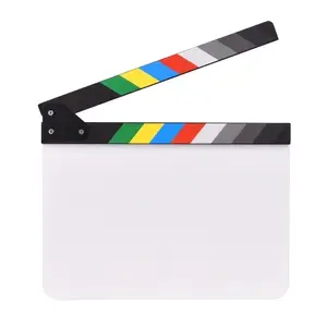 TOMTOP 30 * 24cm/ 12 * 9in Acrylic Film Clapboard Movie Directors Clapper Board