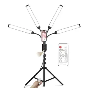 TOMTOP Flexible 4-Arms LED Video Light Photography Fill Light