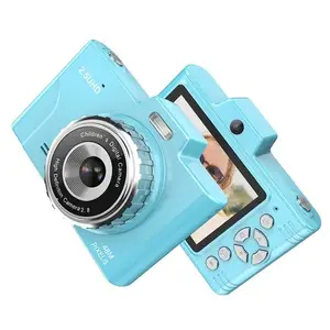 TOMTOP 1080P Compact Camera 48MP Dual Lenses 8× Optical Zoom Support 32GB TF Memory Card Mini CCD Camera with 2.8-inch TFT Screen