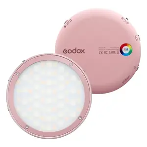 TOMTOP Godox R1 Round RGB Mini Creative Light LED Video Light Fill Light