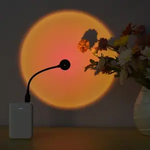 TOMTOP Sunset Lamp Colorful Light Projector LED Light Sunset Lamp Projector