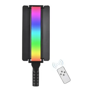 TOMTOP 20W RGB Handheld Photography Lamp Portable LED Light with LCD Screen Display