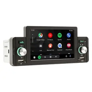 TOMTOP 5 Inch Car Stereo MP5 Player BT FM Radio Receiver with Carplay Android Auto