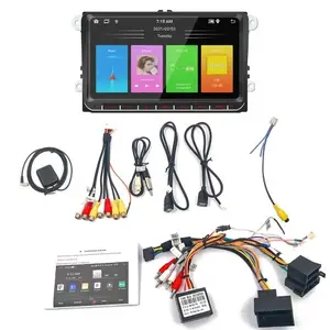 TOMTOP Android 12 Car Stereo Double-Din GPS Navigation FM Radio with 9 Inch IPS Screen