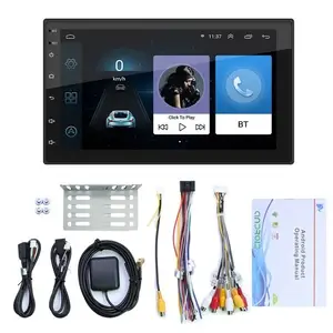 TOMTOP 7 Inch Car Stereo Android GPS Navigation WIFI MP5 Player FM Radio BT Hands-Free Calling