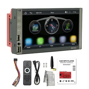 TOMTOP 7 Inch Car Stereo BT MP5 Player FM/AM Radio Receiver with Carplays/Android Auto