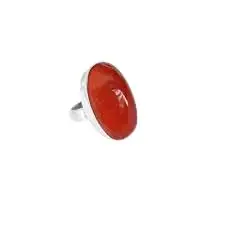 Gems Shop Precious Red Jasper Gemstone Ring Beautiful Shape Stone For Men Women