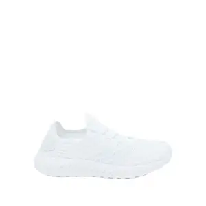 shoexpress Women's Textured Running Shoes with Lace-Up Closure White 3.5 Kids UK (NC-18442)