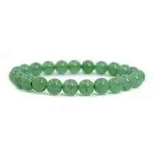 Hastakriti Green Aventurine Bracelets - Crystal Beaded Bracelets - Made of Real & Natural Gemstones, Stretchable Bracelet - Bracelets for Men, Women - 8mm Beads