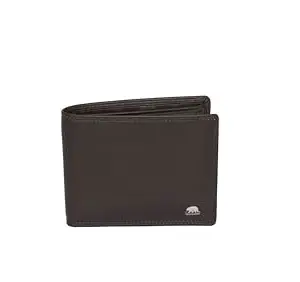 BROWN BEAR Men's Nappa Leather RFID Protection Wallet (Brown)