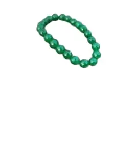 SPIRITUALCART नेचुरल एमराल्ड स्टोन ब्रेसलेट पन्ना ब्रेसलेट Authentic Emerald Bracelet Original Certified Zamrud Ratan Braclet Green Panna Stone Bracelet For Men & Women Certified By IGL Lab