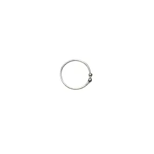 Arte Jewels Silver Wired Nose Pin For Girls And Women 925 Pure Silver | Certificate of Authenticity for Silver