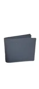 Classic Bifold Leather Wallet, Navy Blue