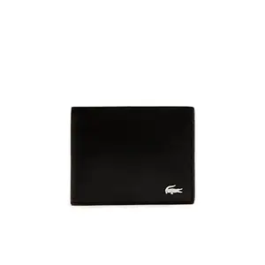 Lacoste Men's Fitzgerald Billfold in Leather with ID Card Holder (NH1407000) (Black)