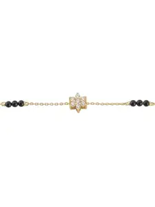 PALMONAS Maya Mangalsutra Bracelet- 18k Gold Vermeil | With Certificate Of Authenticity And 925 Stamp | Western Style | Modern Bracelet | Gift For Women