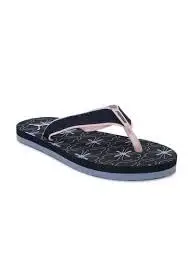 King Leather_Eco Slides for Men &Boys, Natural Rubber Lightweight flip flop black and pink Color,Size-(UK07)