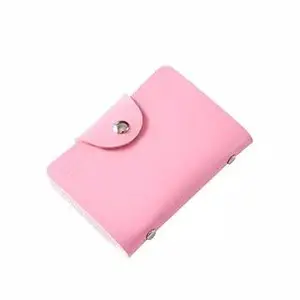 iSTORE Leather Credit Card Holder with Double-Sided Slots for Cards, Business Card Holder, ATM Card Holder for Women and Men- 24 Card Slots (Multicolor)
