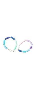 Stylish Trendy Stone Charm Multi-colored Beads Bracelet Combo charm beads bracelet For Women And Girls