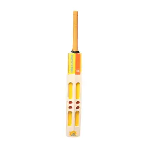 adidas playR x Chennai Super Kings - Whistle Podu - Cut Frame Kashmir Willow Tennis Bat (Size: Full)