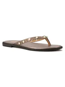 Bata Women's Flip Flops - Tan (5UK) (5712800)