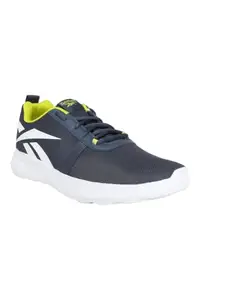 REEBOK Men Synthetic/Textile Troo Flight 2.0 M Running Shoes Smoky Indigo/White/SEMI Solar Yellow UK-9