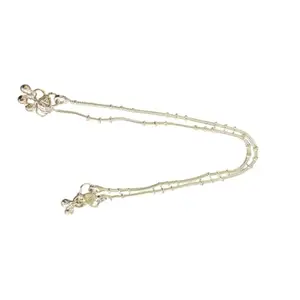 Flexible Silver Colour Anklet for Girls and Women
