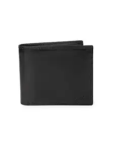 ONE8 by Virat Kohli Premium Leather Light-Weight Credit Card Holder Wallet for Men| Perfect for Gifting Purposes - Black