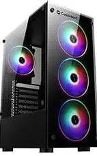 모 PC Gamer Desktop Tower PC - Core i7-4790 Processor CPU| 4GB GT730 GPU |16GB RAM| 512GB M.2 SSD+1TB HDD| 9 USB Ports| RGB Lights | Win 11| Wi-Fi| Use for Gaming and Graphics Designing