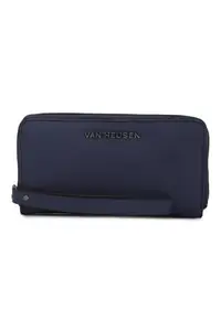 Van Heusen Women Polyurethane Navy Textured Casual Wallets