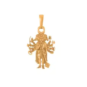 AKSHAT SAPPHIRE 925 Sterling Silver 22k Gold Plated God Panchmukhi Hanuman Ji Locket Lord Panchmukhi Hanuman Ji Pendant for Men and Women