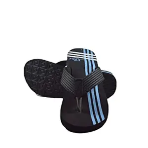 XSTAR Men Comfortable Regular outdoor Extra Soft Slipper Multicolor 1 Pair Set (Black, numeric_10)