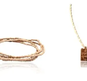 KAMADA CREATIONS Shri radha Tulsi bead Necklace pendant and tulsi mala