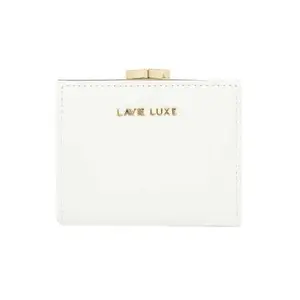 Lavie Zipper Frame PU Women's Casual Wear Wallet (White, Small)