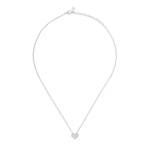 Pratham 925 Sterling Silver Dazzling Heart Pendant Necklace for Women & Girls | Pavé CZ Stones | Hallmarked Jewellery with Certificate & Warranty